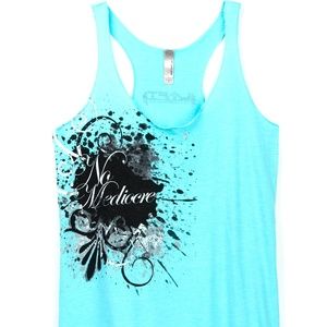 No Mediocre Gym Tank Top Racerback